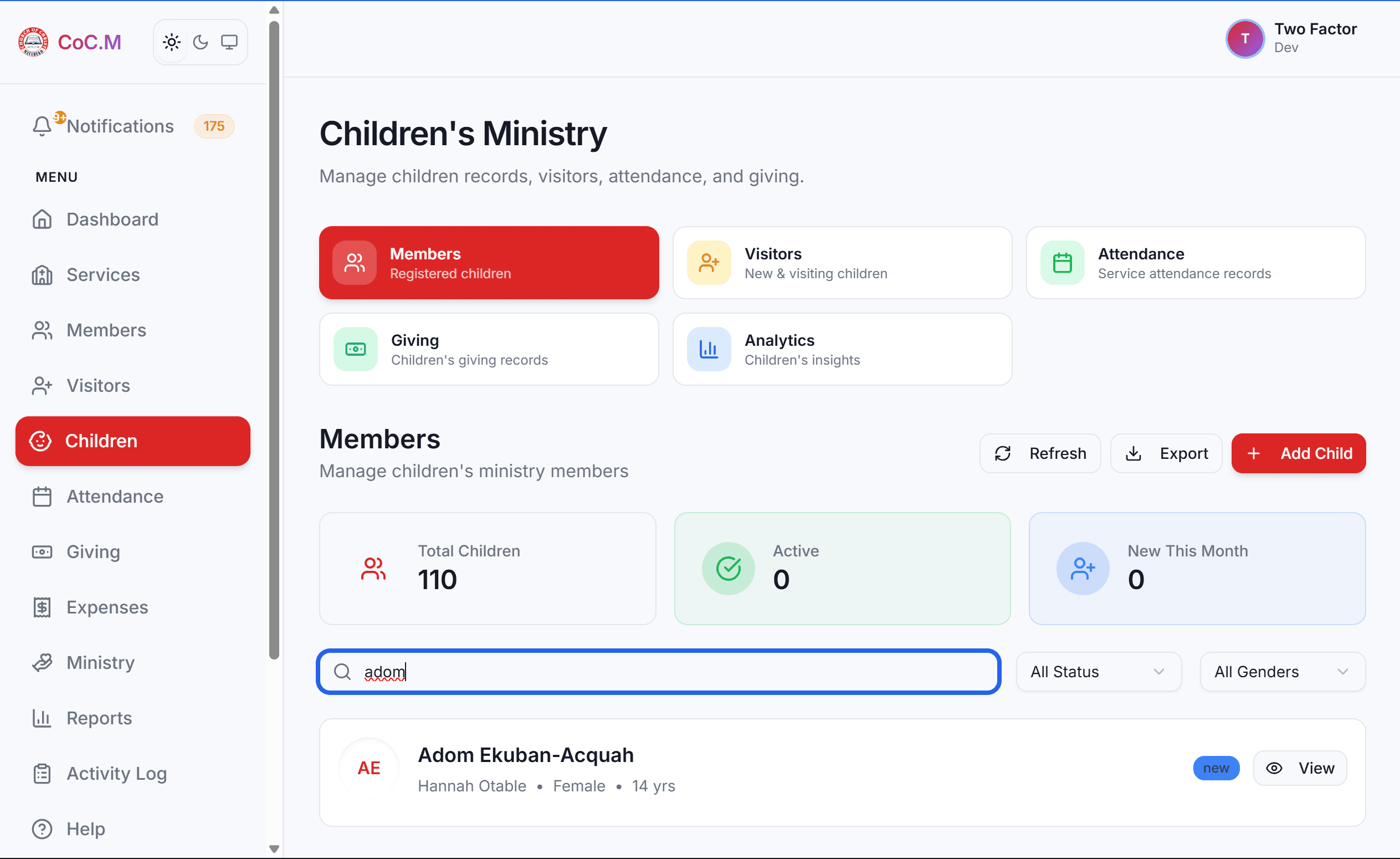 children ministry